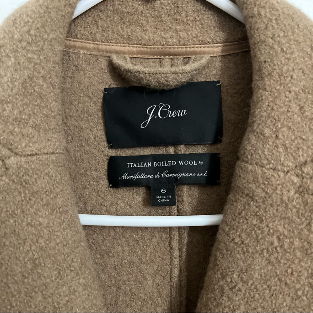 J. Crew Women's Tan Pea Coat - Picture 2 of 4